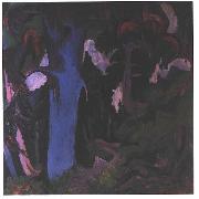 Ernst Ludwig Kirchner The blue tree oil